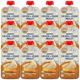 Earth's Best Organic Chicken Vegetable Medley Pouch, 4 oz (Pack of 12)