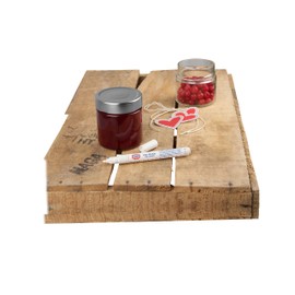 Dr. Oetker Glasmarker, Kunststoff, weiß/rot, 13 x 1,2 x 1,2 cm