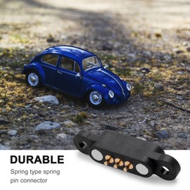 Roundsky 10 Pairs Spring Loaded Magnetic Pogo Pin Connector 3 Positions Magnets Grid Size 2.3 mm Passage Holes Male Female Probe