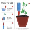Plant Self-Watering Stakes for Indoor Outdoor Plants (4 Count) Terracotta