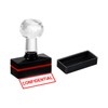 PATIKIL Confidential Stamps Self Inking Red Ink Office Stamp Refillable
