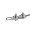 304 Stainless Steel Duplex 2-Post Cable Clamps TTZEZE Double Bolt