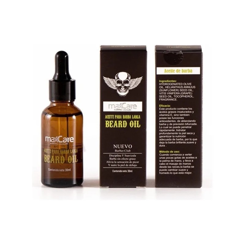 Aceite para barba Maxcare de 30mL