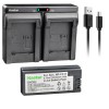 For Sony NP-FC11 Battery & Dual Charger for Sony Cyber-shot