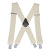 Wide X-Back Suspenders for Men – Adjustable 4-Clip Elastic Straps