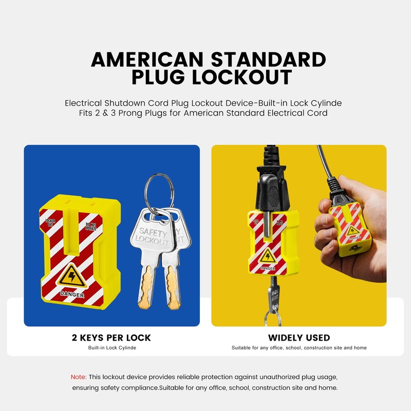 BOZZYS Plug Lock for Cords | Fits 2 & 3