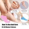 Wanmu 2 Pairs Silicone Socks for Dry Cracked Feet -