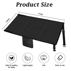 Toddler Airplane Bed Toddler Travel Bed Travel Essentials Toddler Airplane Seat Extender Aeroplane Bed Airplane Travel Accessories for Kids Portable Kids Travel Bed Travel Essentials (Black)