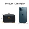 imeetu RFID Credit Card Holder, Small Leather Zipper Card Case
