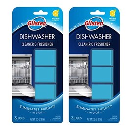 Glisten DT0312T Dishwasher Cleaner & Freshener, 6 Tablets, 2 Pack