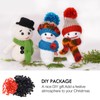 COHEALI 260pcs/set Snowman Set Snowman Craft Accessories Carrot Nose Buttons