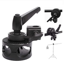 Single Twist Handle Head Clamp Studio Boom Arm Mount Reflector Holder Photo Photography