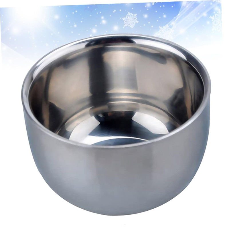 TOVINANNA Shaving Bowl for Men Stainless Steel Shaving Soap Cup