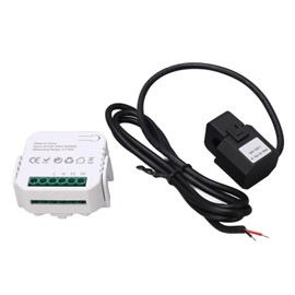 Fafeicy Smart Electricity Meter with Clamp Power Consumption Monitor (Black)