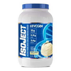 Evogen Isoject - Whey Protein Isolate | Ultra-Pure Whey Protein Powder with Ignitor Enzymes, BCAAs, and EAAs | Enhanced Absorption & Recovery | Vanilla Bean | 25 Servings