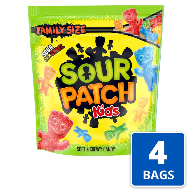 SOUR PATCH KIDS Soft & Chewy Candy, Family Size, Bulk