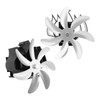 Fireplace Fan, Heat Powered Fan Strong Airflow 7 Blade Aluminum