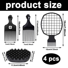 4 Piece Hair Sponge Set, hair sponge for curls, Washable, rubber styling tool, suitable for professional curly hair, home and salon use