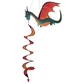 In the Breeze 4661 — Dragon Twister — Colorful Hanging Outdoor Decor Wind Spinner