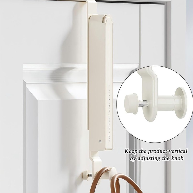 Foldable Over The Door Drying Racks for Laundry, Retractable Hooks