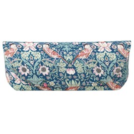 DDintex FLORET LONDON Glasses Case 02 Strawberry Thief Green 16×6×3.5cm [Using Liberty Print]
