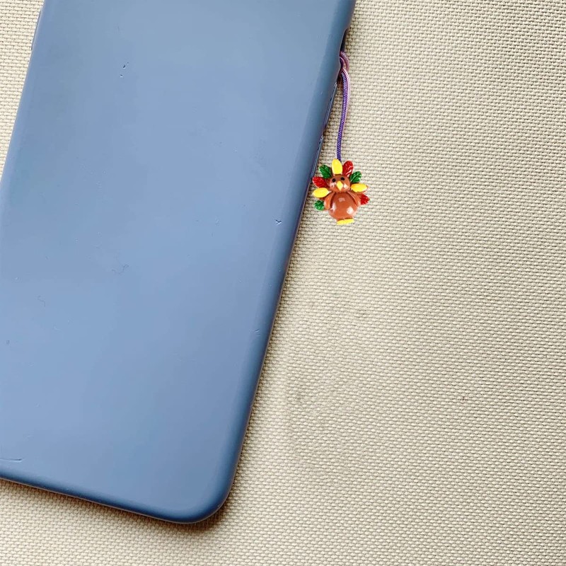 BinaryABC Thanksgiving Turkey Resin Flatback Craft Embellishment,Thanksgiving DIY Crafts Making,10Pcs