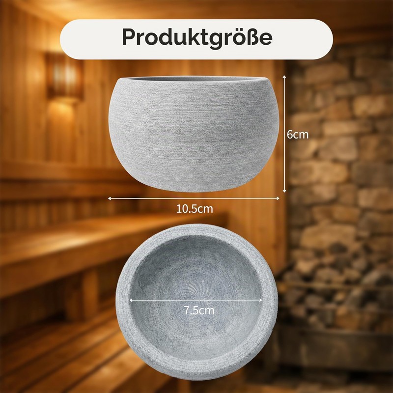 FloraVigo Sauna Aroma Bowl 10.5 x 6 cm, Aromatherapy Bowl