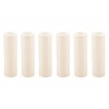 Creative Hobbies 3 Inch Tall Cream Plastic Candle Covers Sleeves