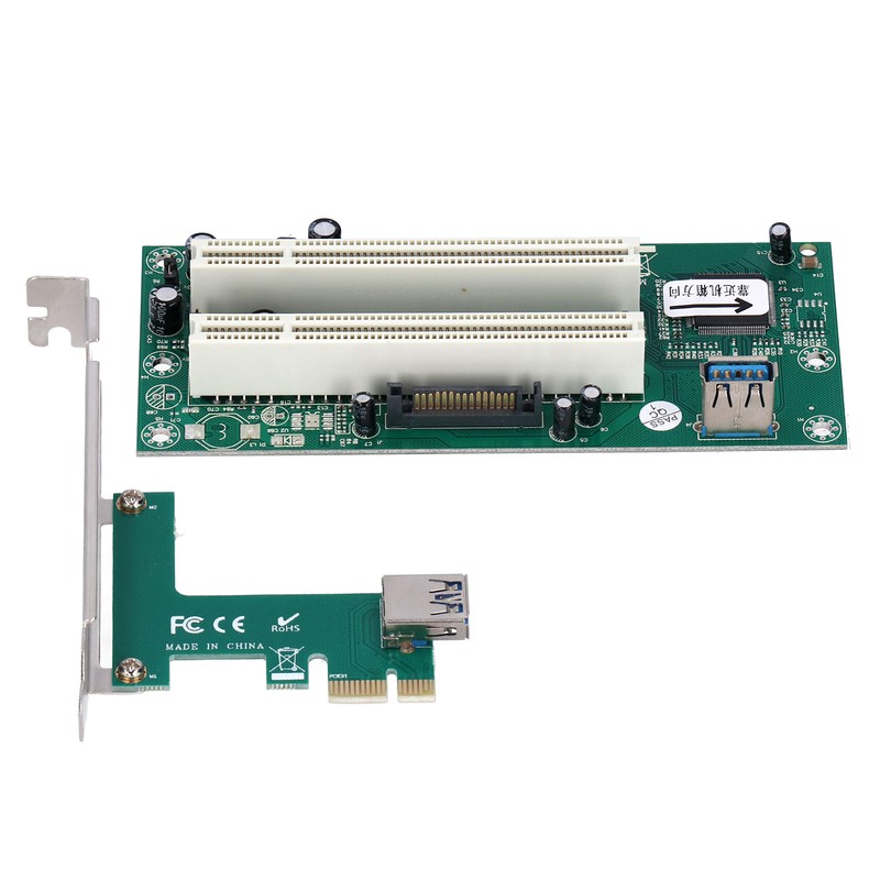 ST46 Mini PCIE X1 to Dual PCI Riser Card Expansion