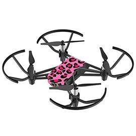 MightySkins Skin Compatible With DJI Ryze Tello Drone - Pink Leopard | Protective, Durable, and Unique Vinyl Decal wrap cover | Easy To Apply, Remove, and Change Styles | Made in the USA