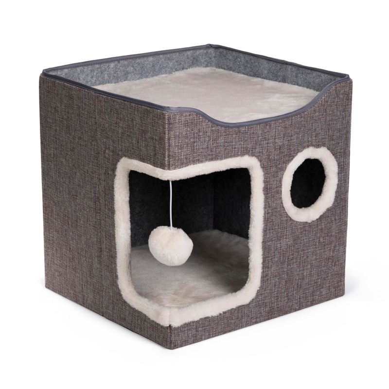 Prevue Pet Products Kitty's Getaway Cabana Cube Cat Bed