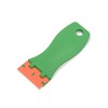 Foshio Yellow Plastic Razor Blade Scraper with Contoured Handle and