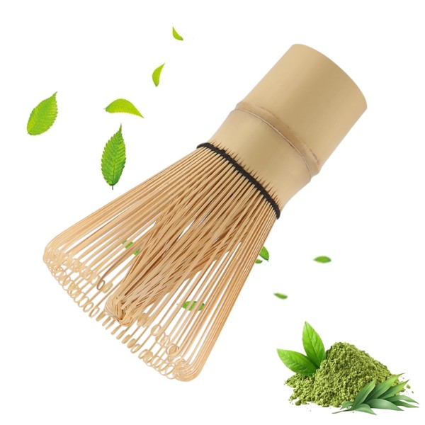 Natural Bamboo Matcha Whisk, Handcrafted Bamboo Whisk for Matcha Tea