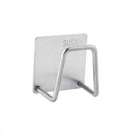 Xinqirity SUS304 Stainless Steel Sponge Holders, Strong Adhesive Holder for Kitchen Sink and Bathroom Organization, Premium Rustproof & Waterproof-3Pcs(2 Sliver+1 Black)