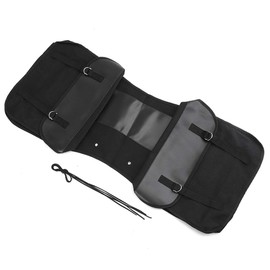 ZSADZS Motorcycle Saddle Bag Bike Side Bag Scooter Bike Tool Bag Universal Bag Storage Yamaha Honda Suzuki Kawasaki Harley (Black)