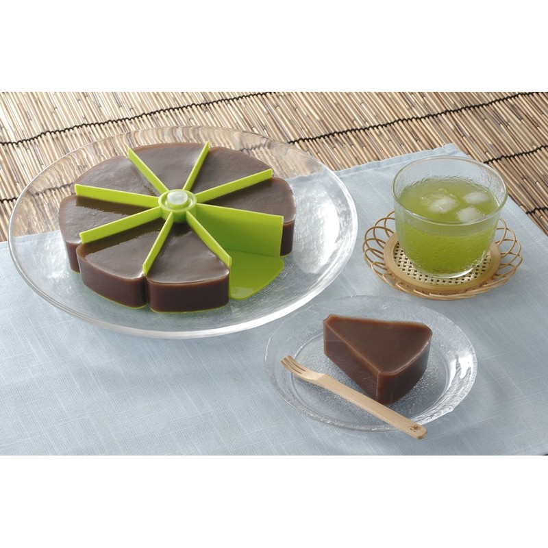 下村企販 デコレーションデザート型 グリーン 外径19.3×5.3cm 30828