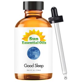 Sun Essential Oils - Good Sleep Blend Essential Oil (Huge 4 Ounce Bottle) Bulk - Sleep Blend Oil - Sleep Oils for Diffuser - Essential Oil for Sleep - Sleep Aromatherapy Oil