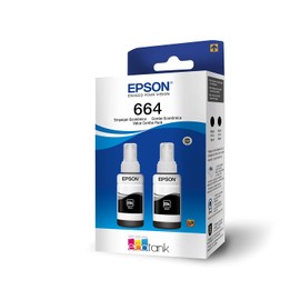 Epson Ecofit Botellas de Tinta Color Negro T664 2 Unidades