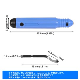 TIMESETL Deburring Deburring Tool with 10 Replacement Blades, Chamfering Cutter for Deburring Aluminum, Iron and Plastic