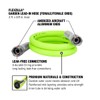 Flexzilla Garden Lead-in Hose, 5/8" x 5', Female/Female 3/4" -