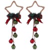 Toyvian Christmas Bell Pendant, 2pcs Star Shaped Christmas Tree Hanging