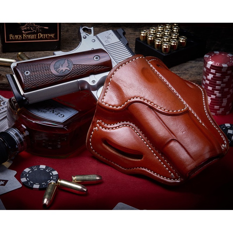 1791 Gunleather 1911 Holster, Right Hand OWB Leather Gun Holster
