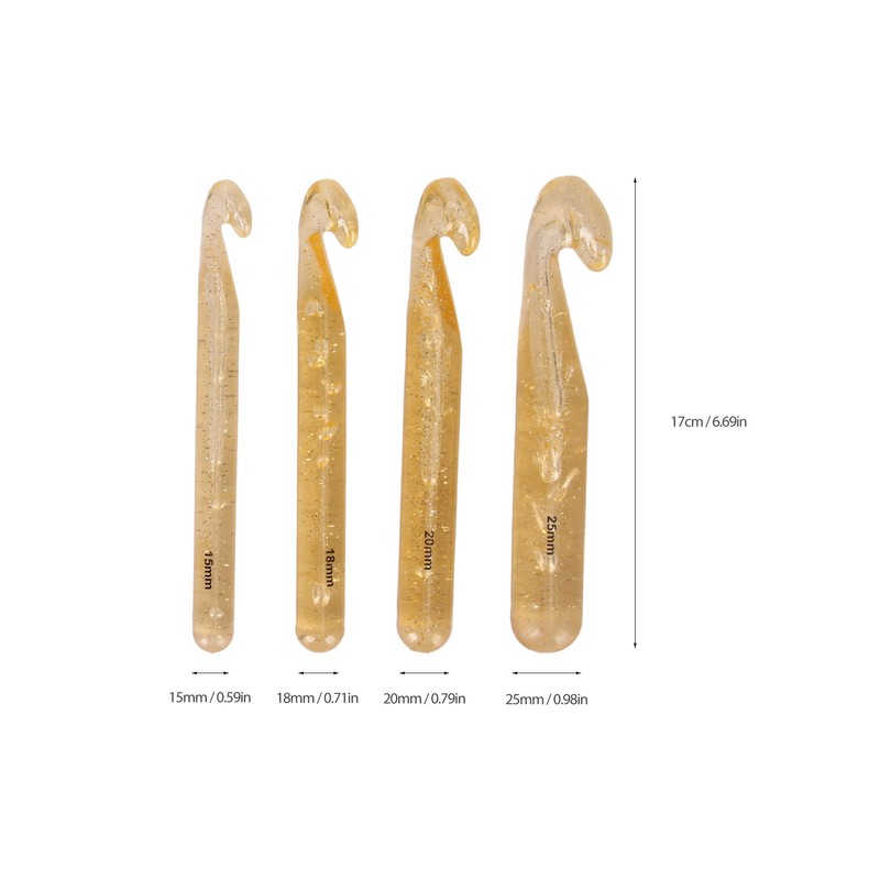 Large Crochet Hooks Plastic Weaving Knitting Crochet Hook Tools for