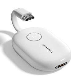 Wireless HDMI Transmitter and Receiver,165FT/50M Wireless HDMI Kit,Plug & Play No adapter required for TV Streaming,Meeting Streaming Video Audio Files from Laptop,PC to HDTV,Projector (White-1TX)