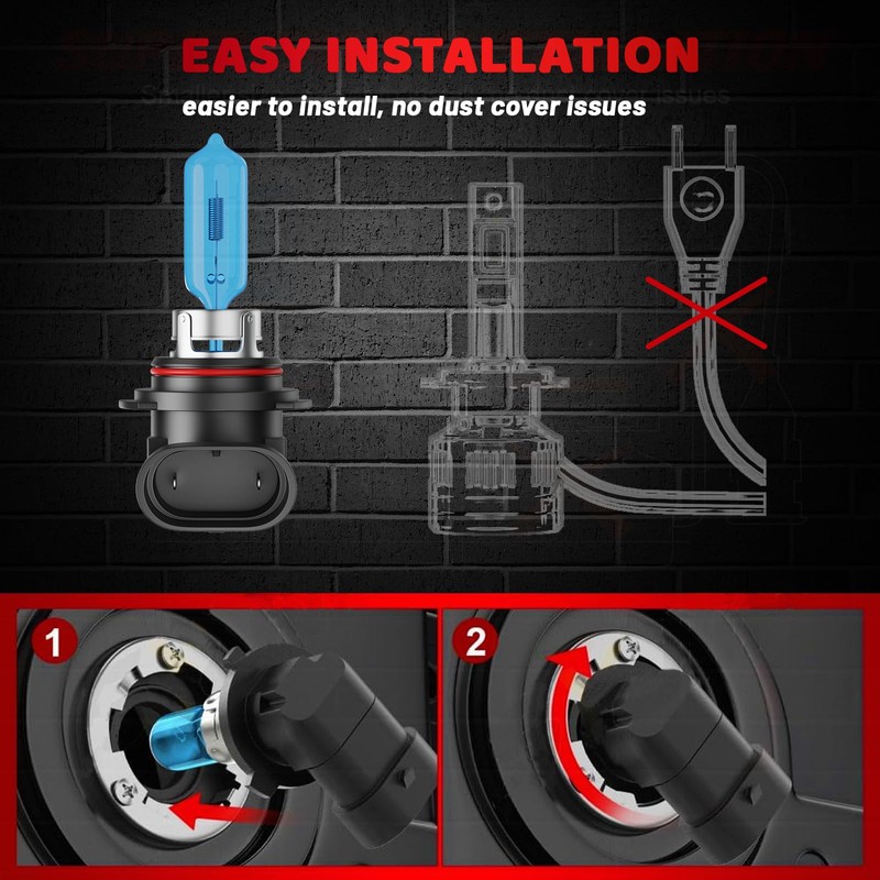 TSIANHUZY Upgraded Halogen Headlight Bulbs Fit For 2016 2017 2018