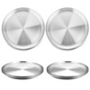 WEZVIX Stainless Steel Pizza Pan 8-Inch Set of 6, Pizza