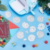 ORIGACH 10 Pcs 3D Spiral Flower Cutting Dies Mini Paper
