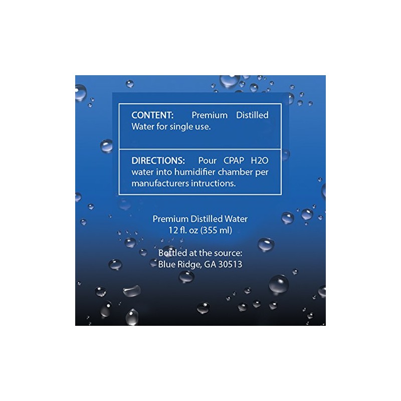 CPAP H2O Premium Distilled Water - 24 Bottle Pack