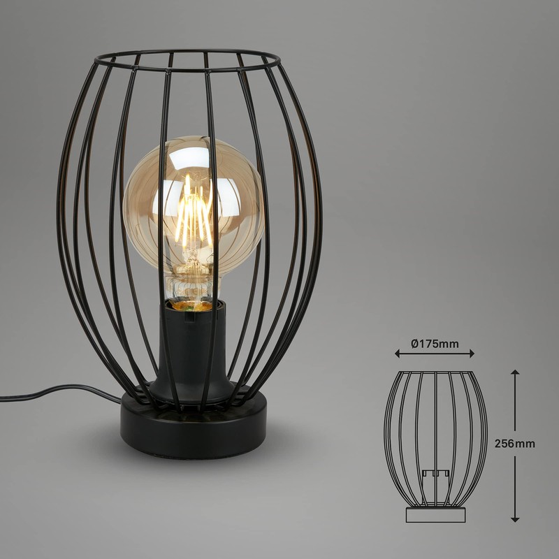 BRILONER Leuchten 7026-015 Table Lamp, Bedside Lamp, Desk Lamp, 1
