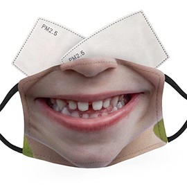McMug - Smiling Child Face - Adult Face Masks - 2 Filters Included